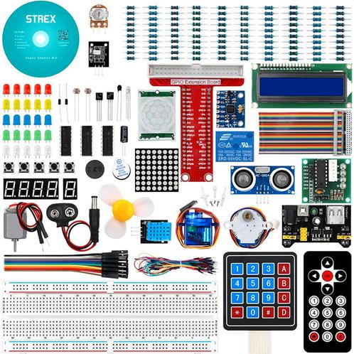 Strex Starter Kit geschikt voor Raspberry Pi - 189 Delig -, Hobby en Vrije tijd, Elektronica-componenten, Verzenden