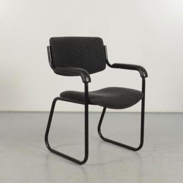 Vergaderstoel Frontseat - Antraciet - Buisframe, Huis en Inrichting, Stoelen, Ophalen of Verzenden, Gebruikt