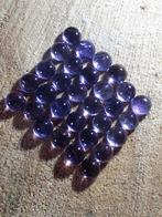 Lot of 30 pieces natural amethyst, tcw 27.40 ct, round cabuc, Verzenden