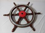 Scheepsroer - teakhout gietijzer gechromeerd brons -, Antiek en Kunst