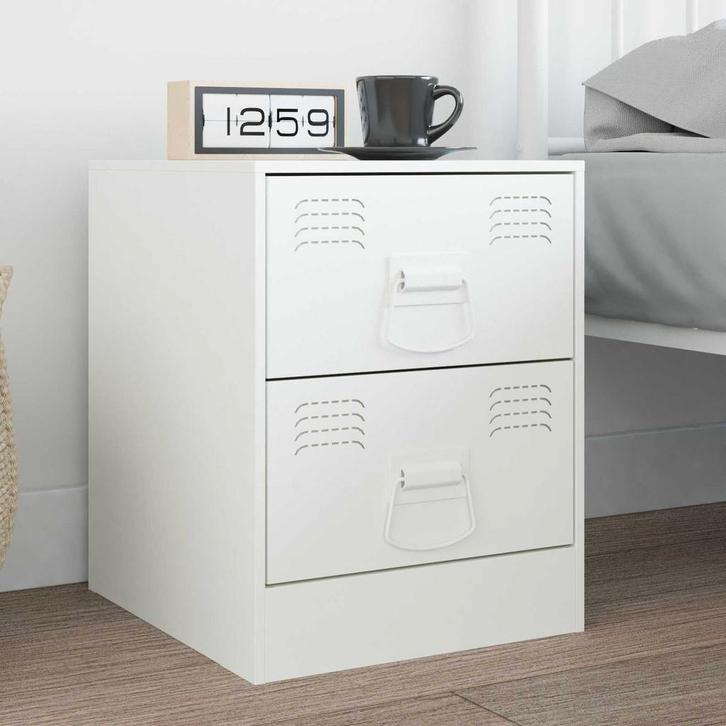 vidaXL Kast Handvatten 12 pcs Wit 85 x 45 mm Metaal, Bricolage & Construction, Serrurerie de bâtiment & Dispositif de fermeture