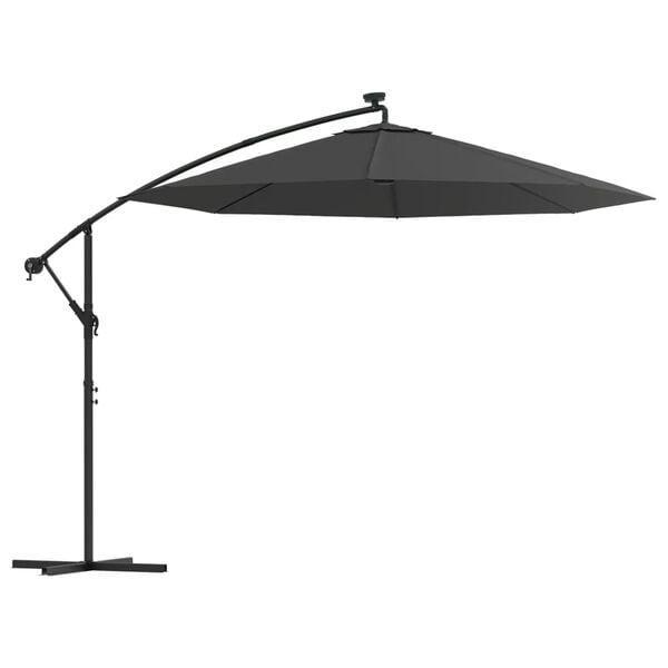 Zweefparasol LED | Tweede Kansje | Nu 47%, Tuin en Terras, Parasols, 3 tot 4 meter, Kantelbaar, Nieuw, Zweefparasol, Verzenden