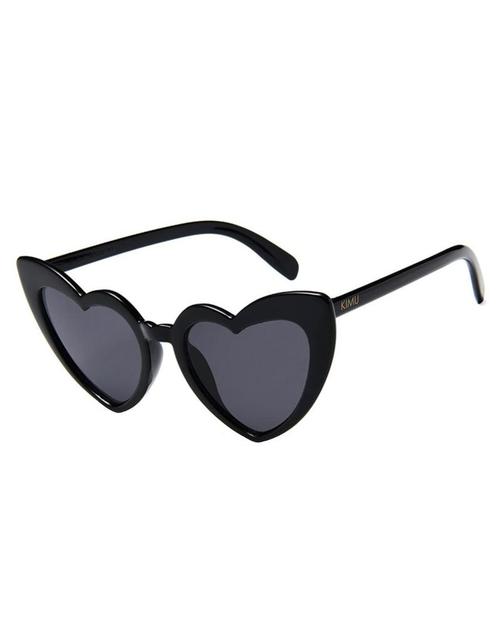 Zonnebril Hartjes Cat Eye Zwart Montuur Zwarte Glazen Vintag, Handtassen en Accessoires, Zonnebrillen en Brillen | Dames, Zwart