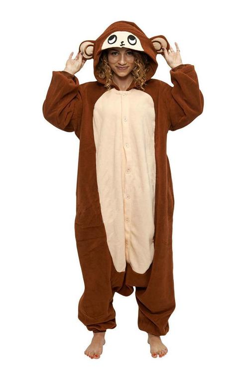 Onesie Aap Pak M-L Apenpak Monkey Kostuum Bruin Chimpansee P, Vêtements | Femmes, Costumes de carnaval & Vêtements de fête, Enlèvement ou Envoi