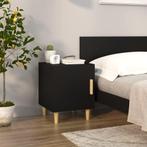 vidaXL Nachtkastje bewerkt hout zwart, Huis en Inrichting, Slaapkamer | Nachtkastjes, Verzenden, Nieuw