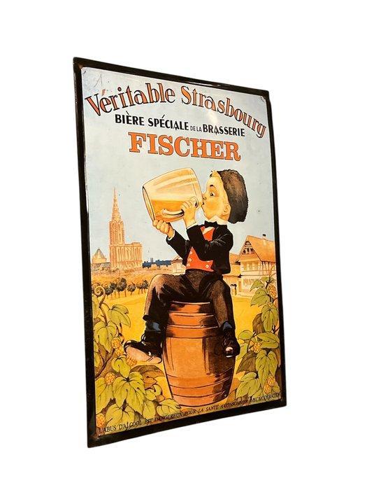 Speciale bier van de brouwerij. - Fischer Bière Spéciale de, Antiek en Kunst, Antiek | Wandborden en Tegels
