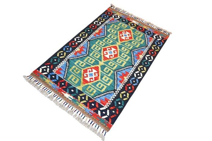 Kleurrijke kilim - Vloerkleed - 125 cm - 80 cm -  Met de, Huis en Inrichting, Stoffering | Tapijten en Vloerkleden