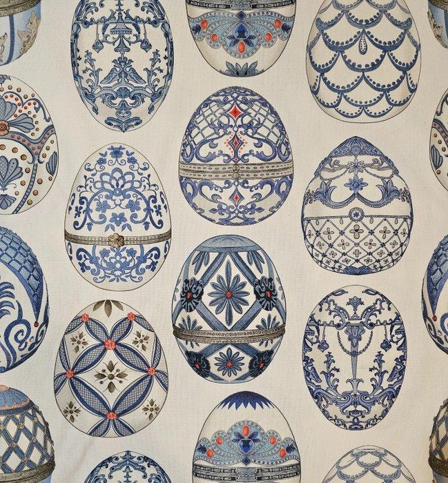 Textiel Uova Fabergé in de stijl van Manuel Canova -, Antiek en Kunst, Antiek | Tapijten, Tafelkleden en Textiel