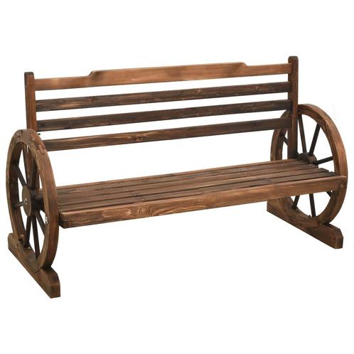 vidaXL Banc de jardin 112 cm bois de sapin massif, Jardin & Terrasse, Ensembles de jardin, Neuf, Envoi