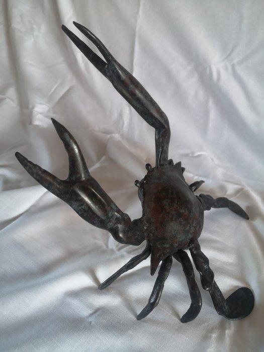 sculptuur, Giant crab - 22 cm - Brons, Antiek en Kunst, Curiosa en Brocante