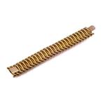 Armband Vintage retro 18kt goud geweven ontwerp armband, Nieuw