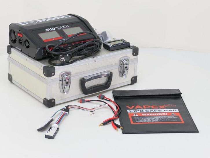 Oplaadset voor Lipo-accus met Carson Dragster brushed ES..., Hobby en Vrije tijd, Modelbouw | Radiografisch | Overige, Gebruikt