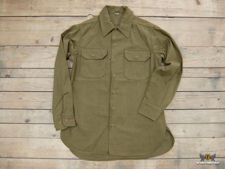 Replica wo2 US army Shirt, flanel, ww2, Verzamelen, Militaria | Tweede Wereldoorlog, Ophalen of Verzenden