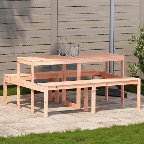 vidaXL Picknicktafel 160x134x75 cm massief douglashout, Tuin en Terras, Tuintafels, Nieuw, Verzenden