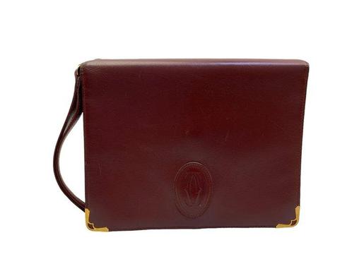 Cartier - Bordeaux color Leather - Pochette, Bijoux, Sacs & Beauté, Sacs | Sacs Femme