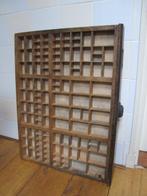 Drukblokken - Originele houten drukkerij letterbak 1940 -