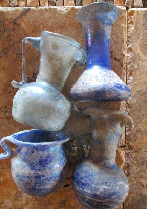 Replica van het oude Romeinse Glas Murano-Set in kobaltblauw, Verzamelen, Mineralen en Fossielen