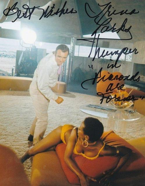 James Bond 007: Diamonds Are Forever - Signed by Trina Parks, Verzamelen, Film en Tv