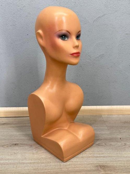 Hoofd ornament - Karakteristieke mannequin hoofd, Antiek en Kunst, Curiosa en Brocante