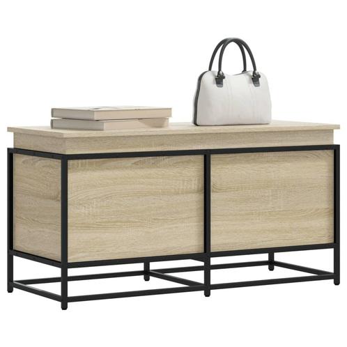 vidaXL Opbergbox met deksel 100x40x51,5 cm bewerkt hout, Doe-het-zelf en Bouw, Kratten en Dozen, Nieuw, Verzenden