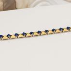 Zonder Minimumprijs - Armband Verguld Saffier - 18K goud, Nieuw