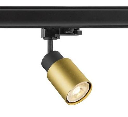 PURI 2.0 Tube 3-Fase Railspot GU10 Zwart/Goud, Maison & Meubles, Lampes | Plafonniers, Envoi