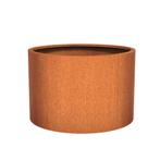 Cortenstaal plantenbak Ø120x80cm - Met bodem