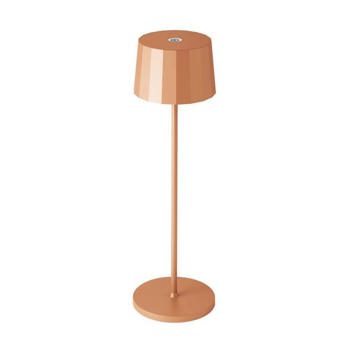 Tafel en bureaulampen Oplaadbare LED Tafellamp Lido Perzik O, Huis en Inrichting, Lampen | Tafellampen, Minder dan 50 cm, Nieuw