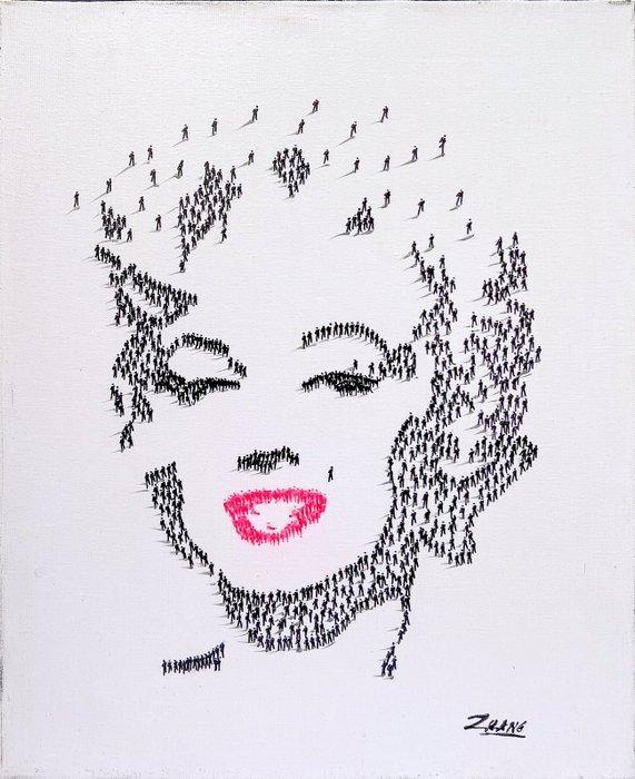 Zuang (XX) - Marilyn, Antiek en Kunst, Kunst | Schilderijen | Klassiek
