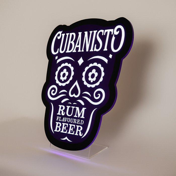 cubanisto - Cubanisto Beer/rum cartel luminoso - cubanisto -, Antiek en Kunst, Antiek | Wandborden en Tegels