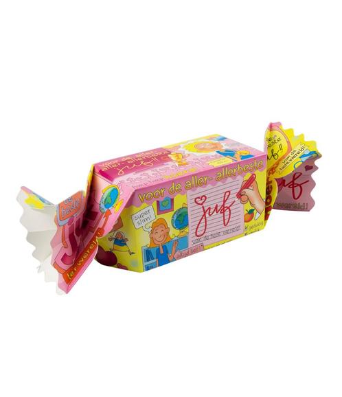 Geschenkdoosje Juf 26cm, Hobby en Vrije tijd, Feestartikelen, Nieuw, Verzenden