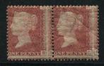 Groot-Brittannië 1864 - 1 penny rose-red MISPERFORATED PAIR