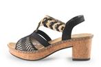 Rieker Sandalen in maat 38 Zwart | 5% extra korting, Verzenden, Zwart, Sandalen of Muiltjes, Gedragen