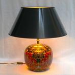 pompeian red & black palazzo design - Lampe - Laiton,, Antiek en Kunst