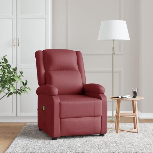 vidaXL Massagestoel kunstleer wijnrood, Huis en Inrichting, Stoelen, Nieuw, Verzenden