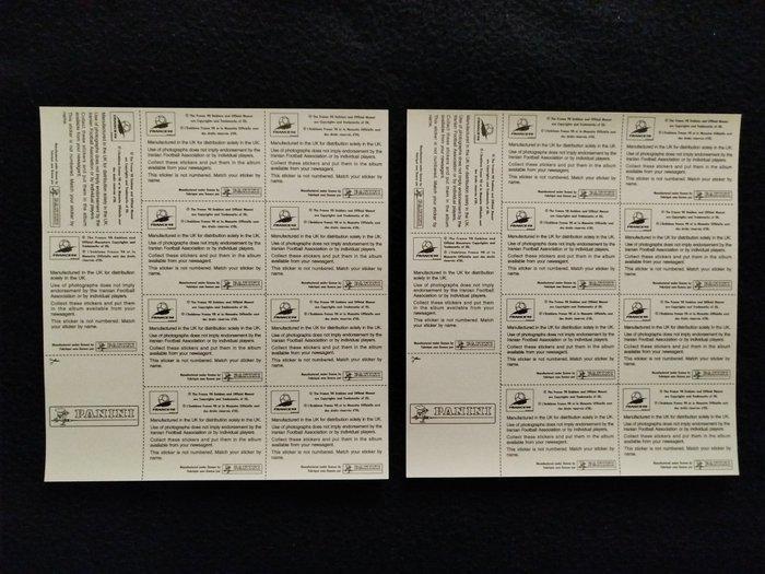 1998 Panini France 98 World Cup Missing team stickers sheet, Collections, Autocollants