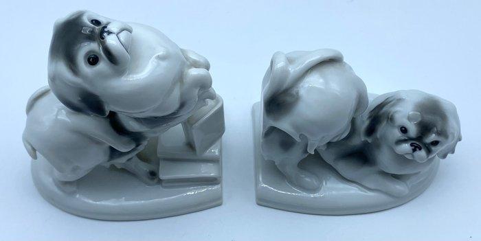 Pfeffer Gotha - Fritz Pfeffer - Serre-livres - Porcelaine -, Antiek en Kunst, Kunst | Designobjecten