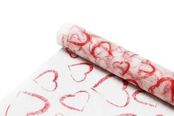 Sizoflor short fibre stof voor bloem en cadeau heart red beschikbaar voor biedingen