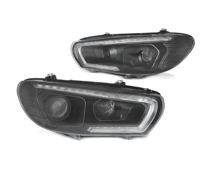 PHARES XÉNON POUR VOLKSWAGEN VW SCIROCCO 08-14 LED NOIR, Auto-onderdelen, Verlichting, Verzenden
