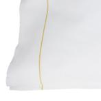 Kussensloop Katoen 65x90cm Wit met Gele Streep - Treb HB, Nieuw, Kussen, Verzenden, Overige kleuren