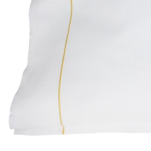 Kussensloop Katoen 65x90cm Wit met Gele Streep - Treb HB, Huis en Inrichting, Slaapkamer | Beddengoed, Kussen, Overige kleuren
