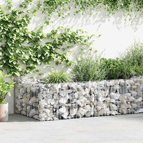 vidaXL Gabion plantenbak 180x90x50 cm gegalvaniseerd staal, Tuin en Terras, Tuinhekken en Hekwerk, Nieuw, Verzenden