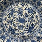 Bord - Porselein - Kangxi Krab en baars bord