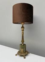 Lampe de table - Laiton, Onyx, Antiquités & Art