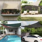 vidaXL Zonnezeil 160 g/m² 5x6x6 m HDPE zwart, Tuin en Terras, Verzenden, Nieuw