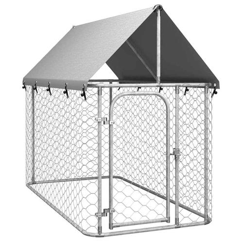 Grote Hondenkennel met Dak | Tweede Kansje! | OP=OP, Dieren en Toebehoren, Hondenbenches, Nieuw, Verzenden