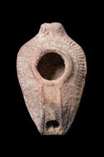 Byzantin Lampe à huile de poterie  (Sans Prix de Réserve), Antiquités & Art