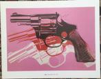 Andy Warhol (after) - Gun (black,red and. withe on pink) -
