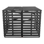 Entourage de poubelles à roulettes Lendo Online double