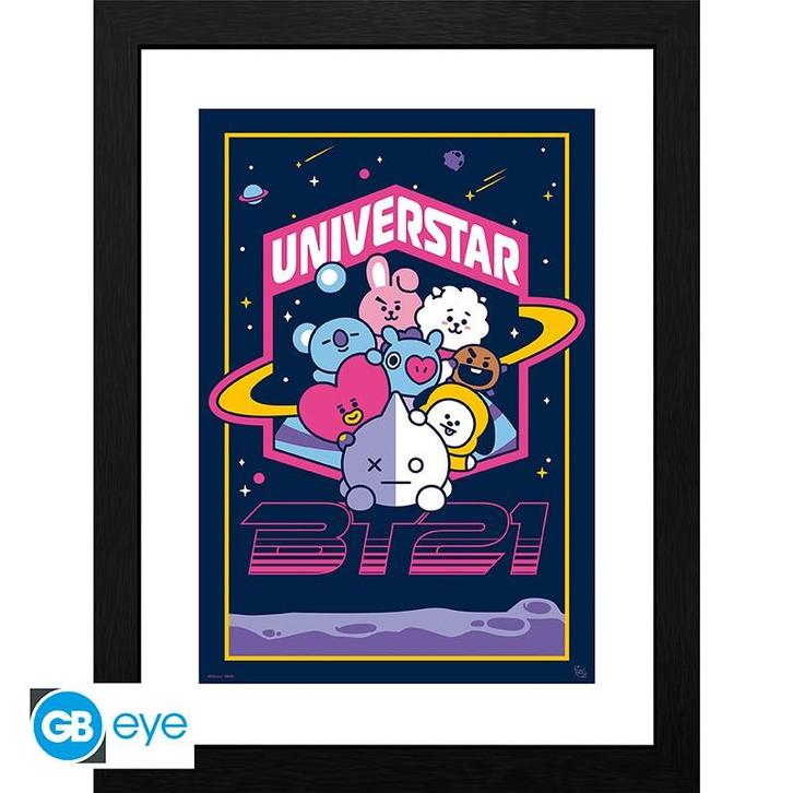 GBeye BT21 Framed Print 30x40CM-Universtar (Diversen) NIEUW, Verzamelen, Posters, Ophalen of Verzenden